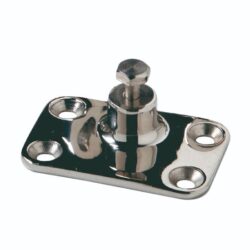 ATTACCO CAPPOTTA 40400 SUPP.PARETE 4 FORI+VITE C.INOX 316