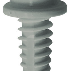 GODRONATO NYLON CON VITE LUNGA 16 mm GRIGIO (confezione: 20pz)