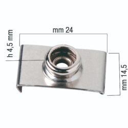 BOTTONI DOT C2 CLIPS INOX mm 22,2