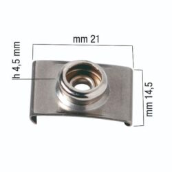 BOTTONI DOT C1 CLIPS INOX mm 19,1