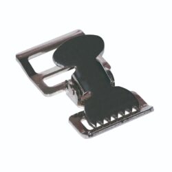 FIBBIA INOX CON FERMO A MOLLA mm 25
