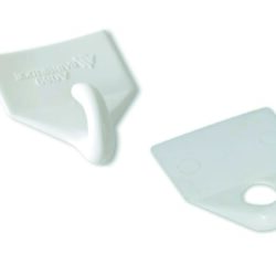 GANCIO E OCCHIELLO PER COPERTURE BIANCO (confezione: 20pz)